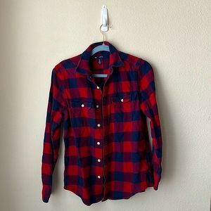 Men’s Red/Blue Gap Flannel Size Small